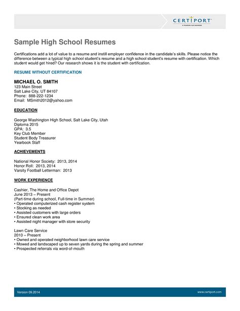 High schooler resume. Things To Know About High schooler resume. 